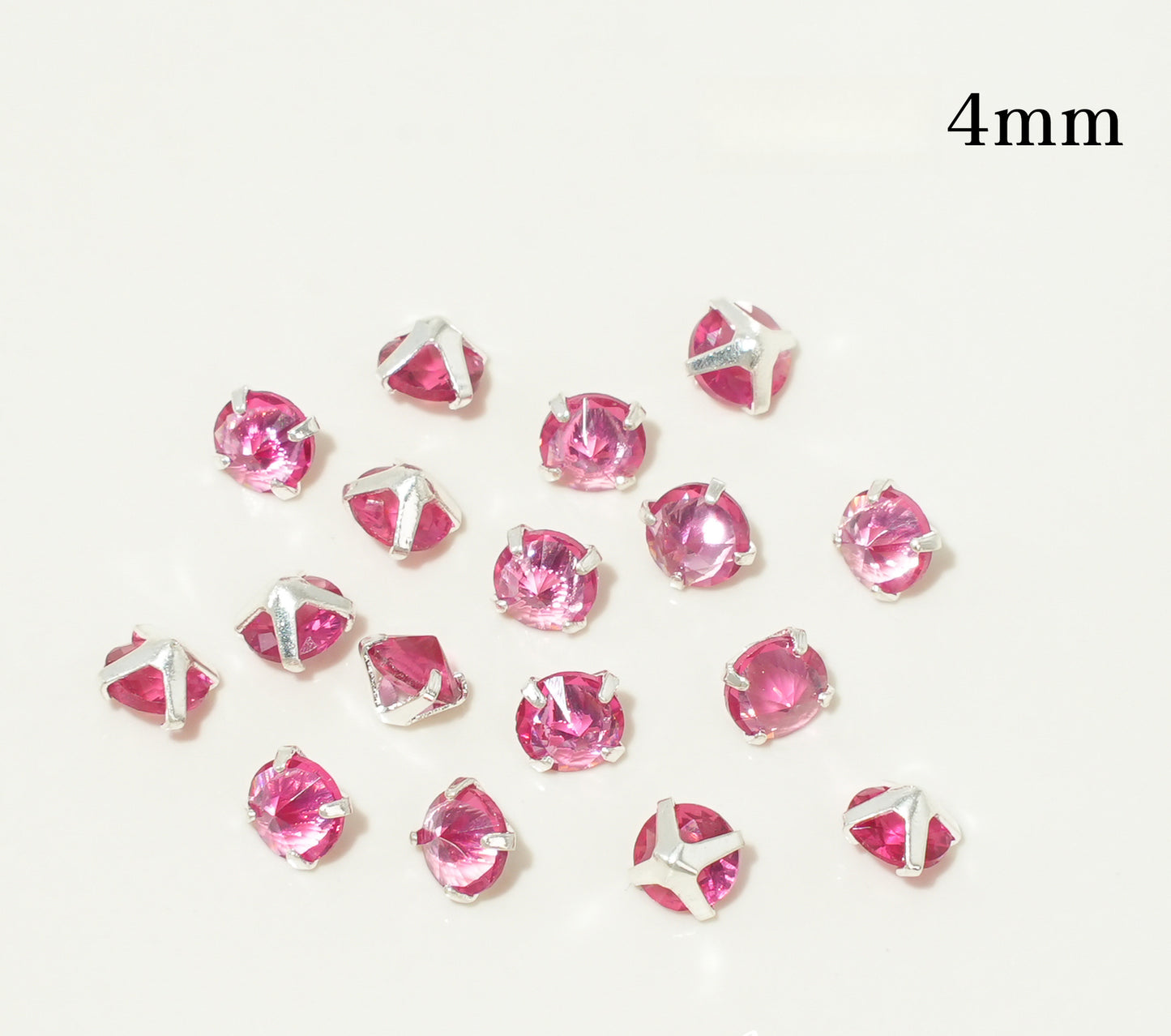 3mm/4mm Reverse Round Zircon