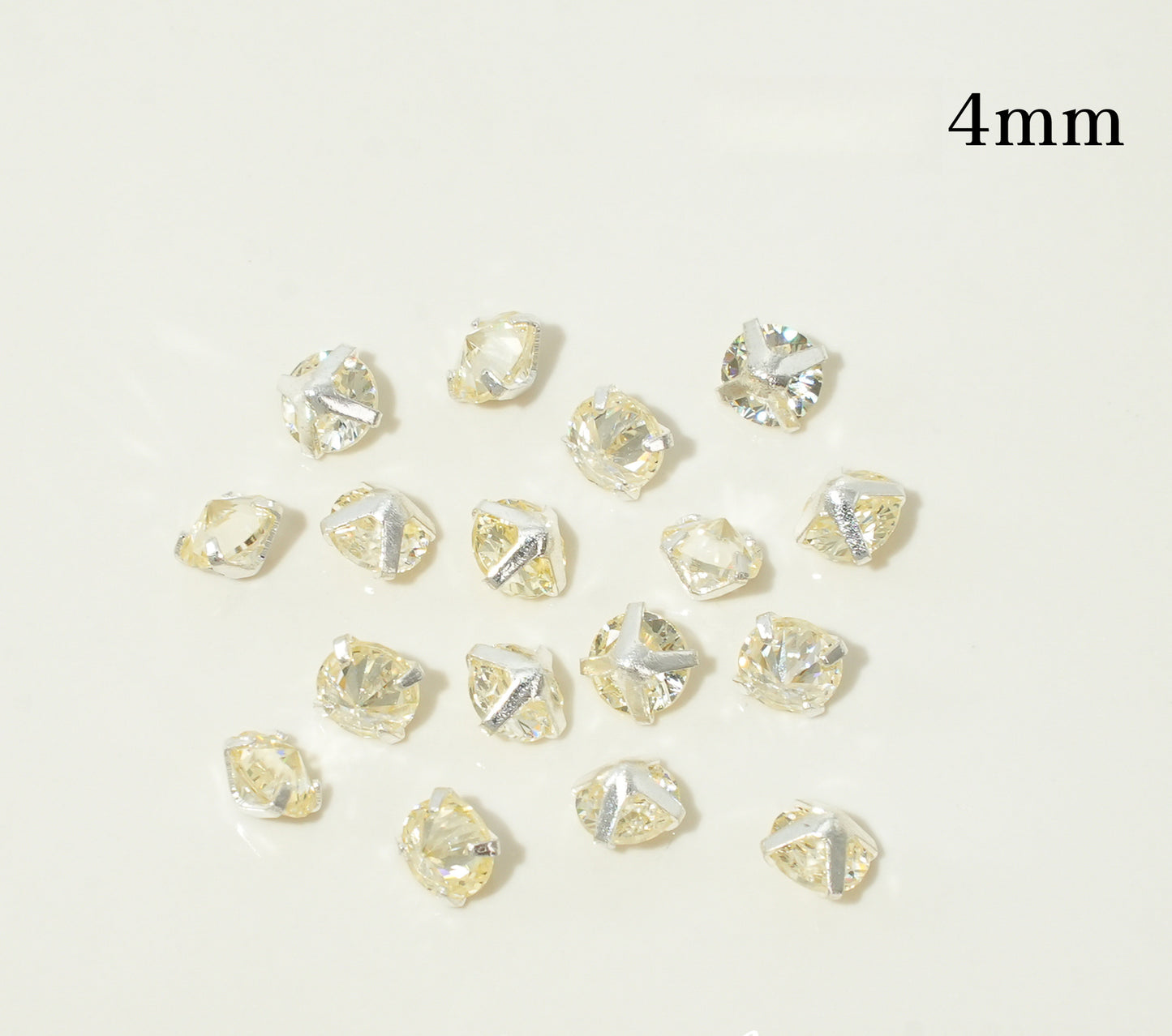 3mm/4mm Reverse Round Zircon