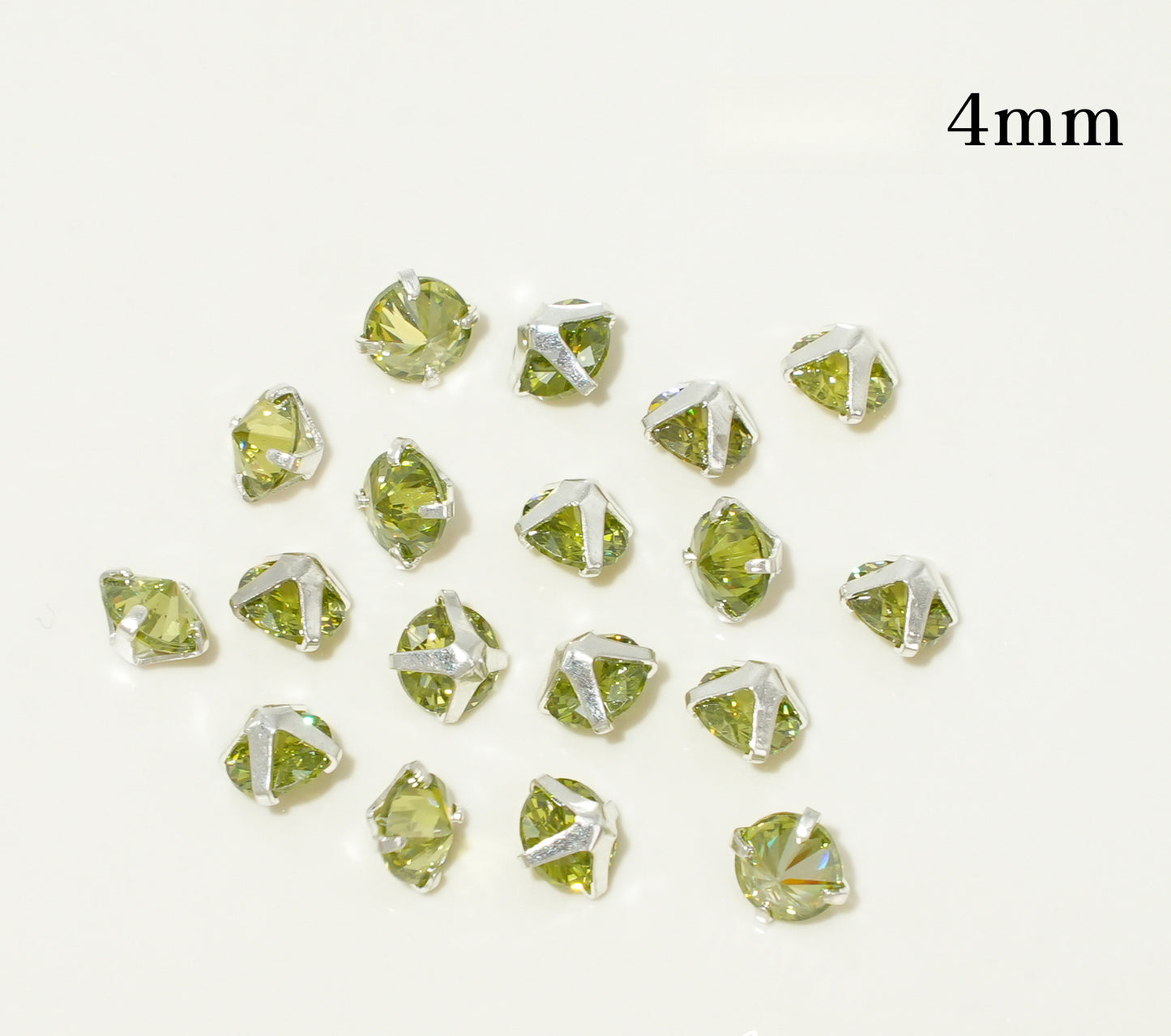 3mm/4mm Reverse Round Zircon