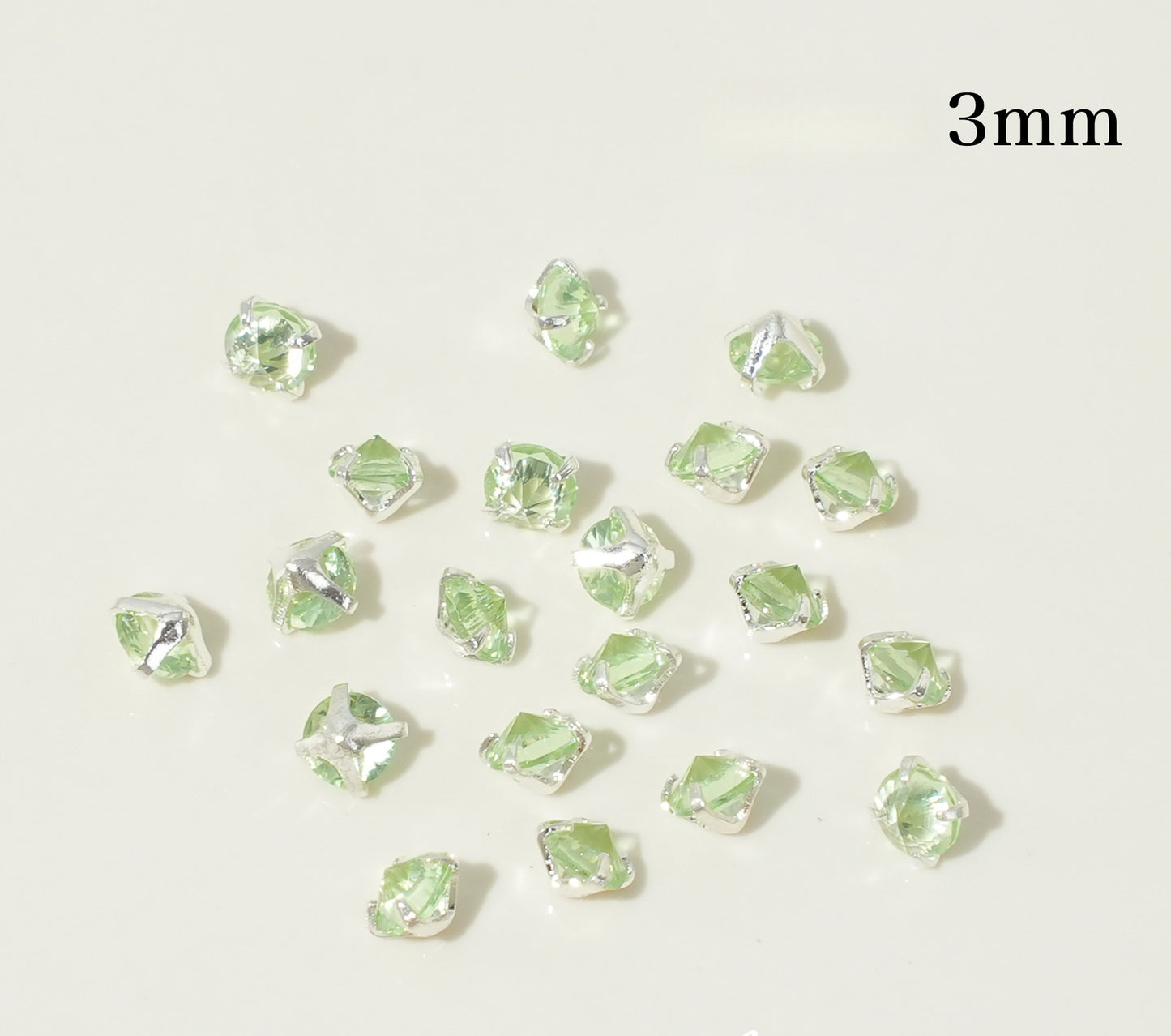 3mm/4mm Reverse Round Zircon