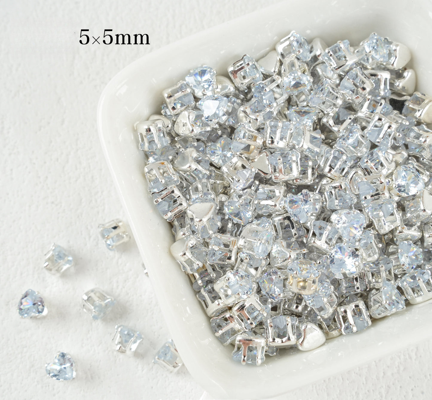 5mm Heart Shape Zircon