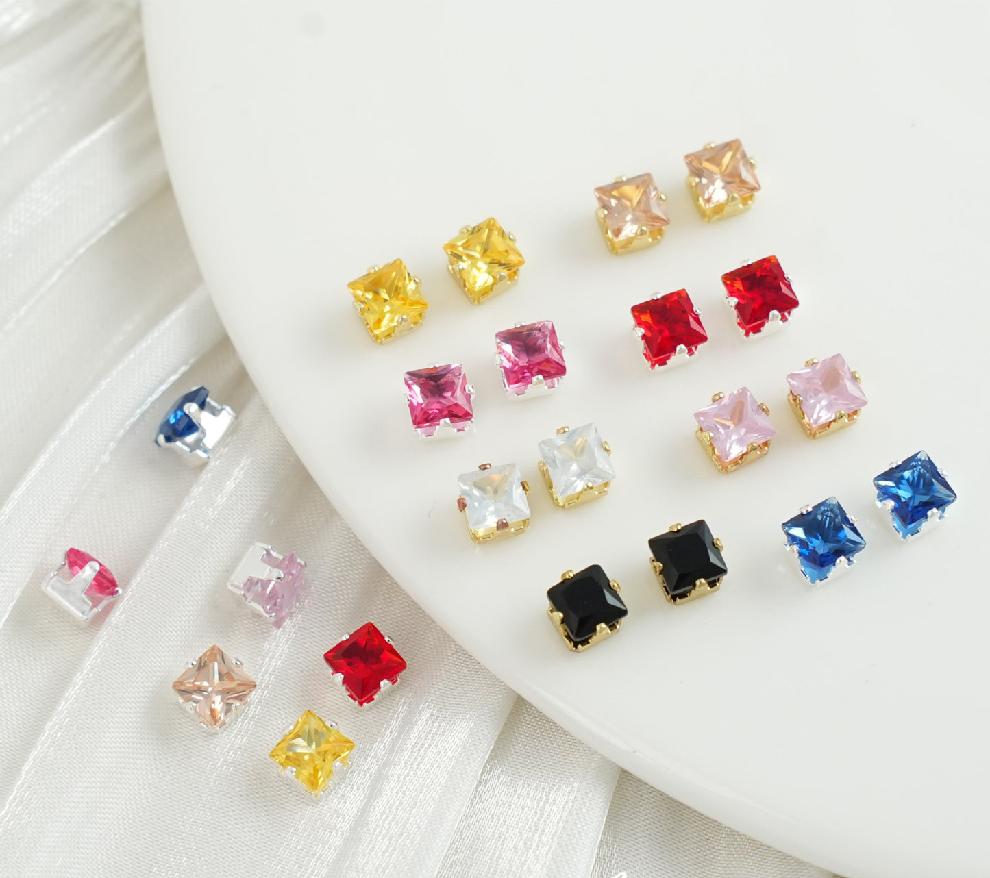 4mm Square Zircon