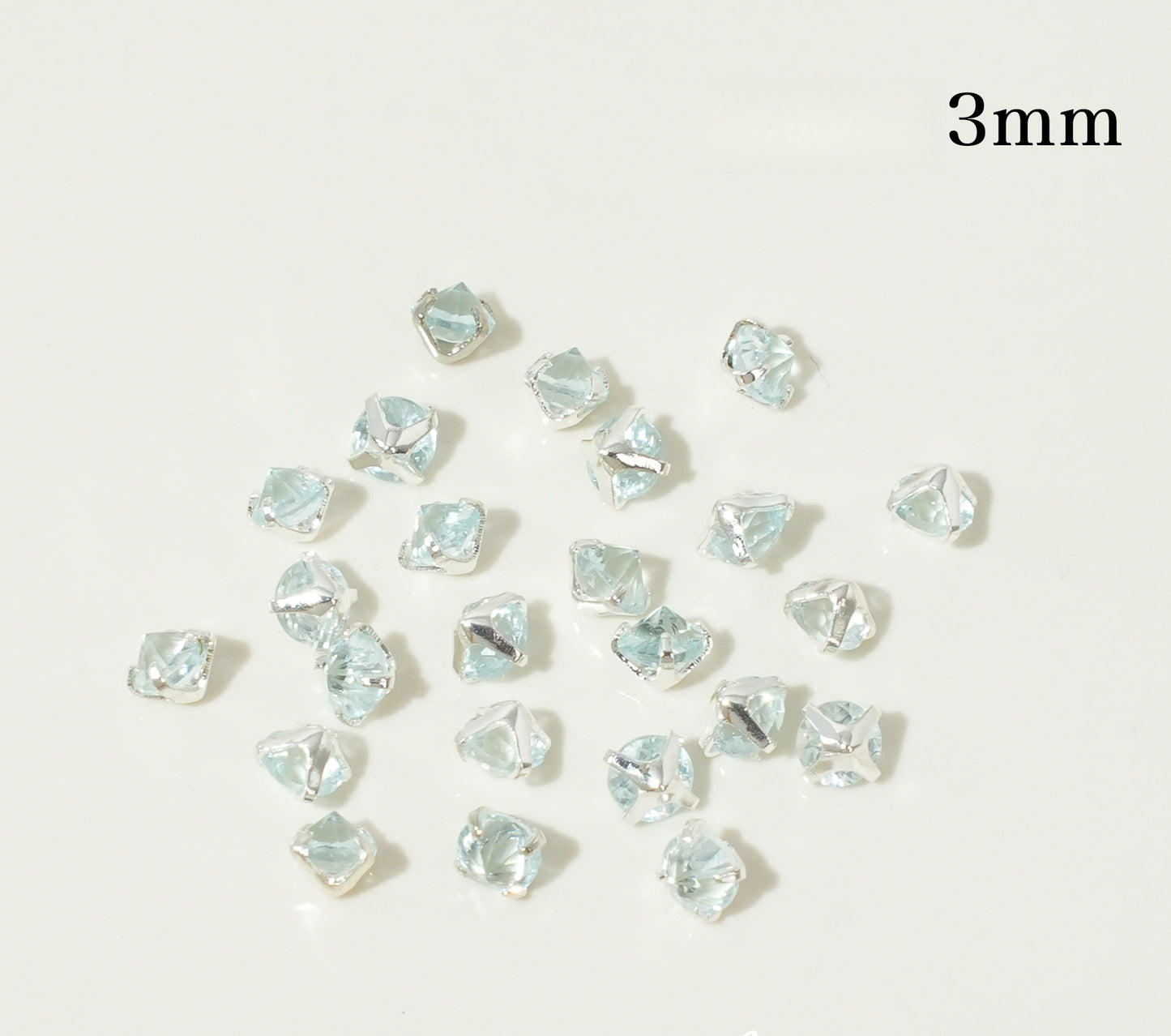 3mm/4mm Reverse Round Zircon