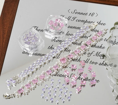 Bracelet Material Kit  Pearl&Zircon