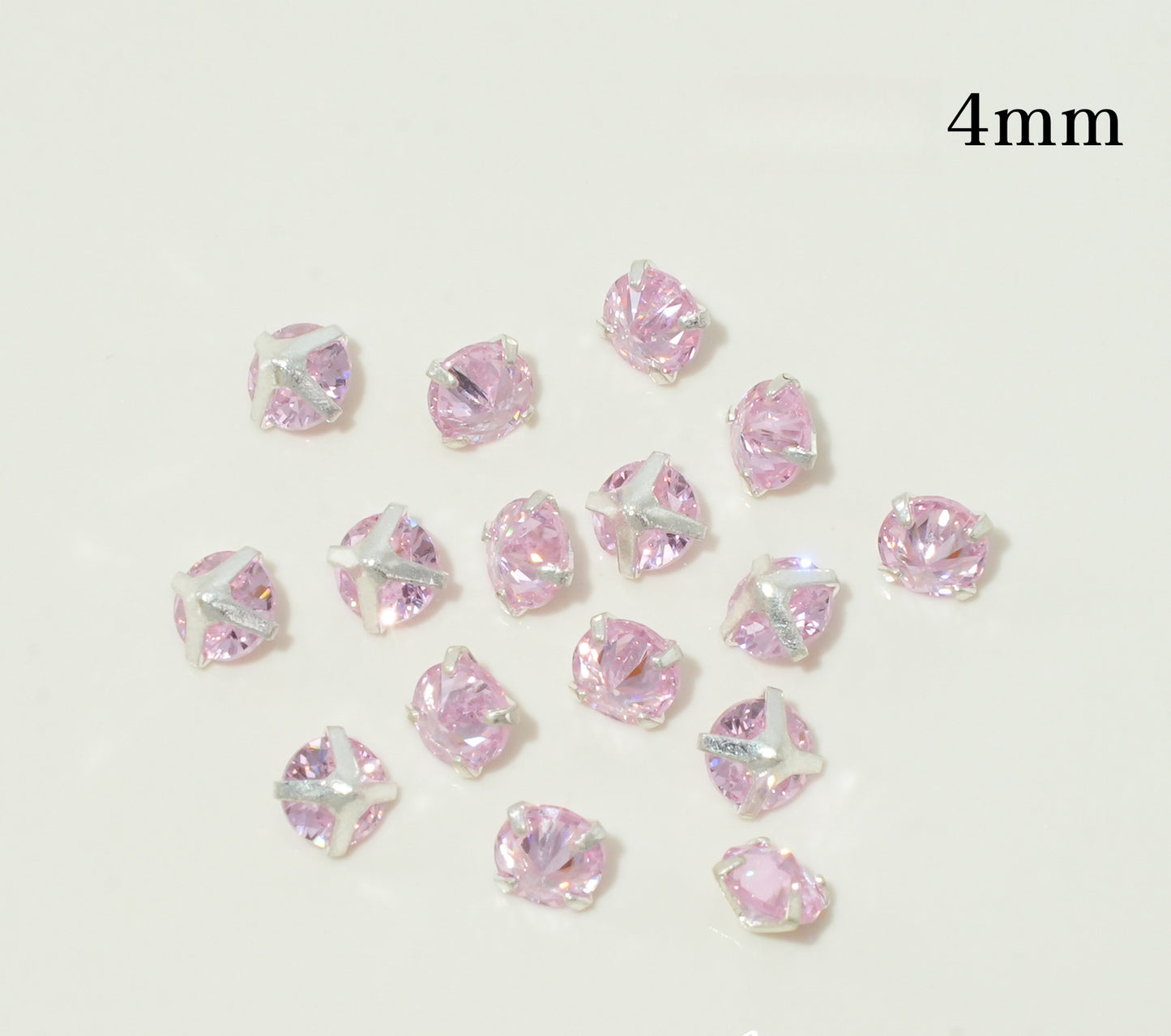 3mm/4mm Reverse Round Zircon