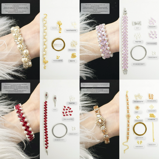 Bracelet Material Kit  Pearl&Zircon