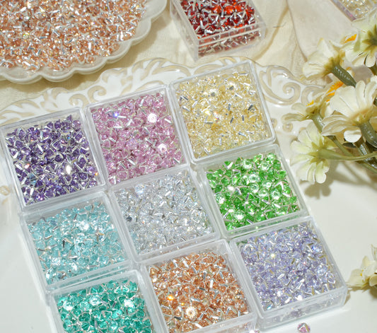 3mm/4mm Reverse Round Zircon