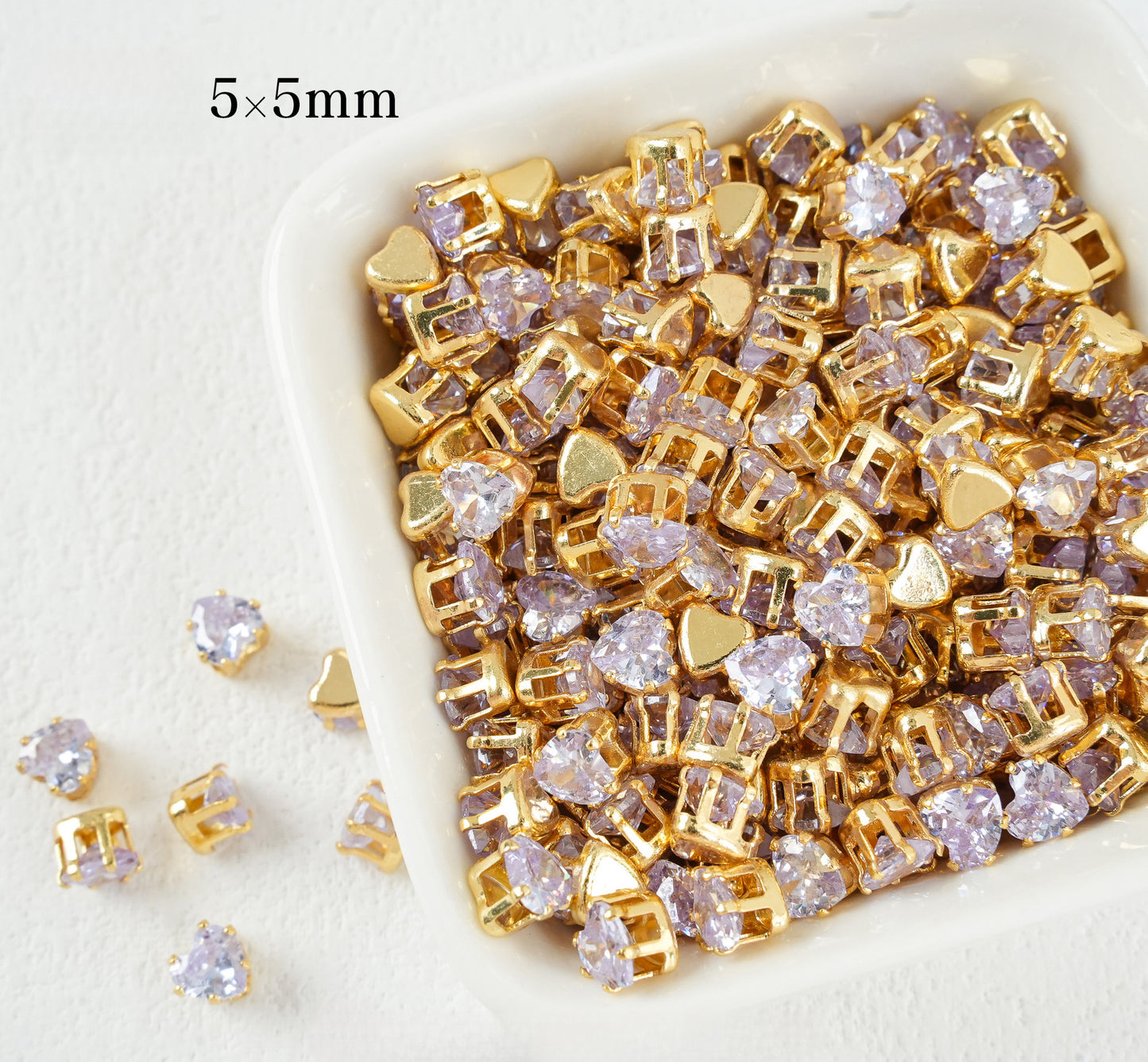 5mm Heart Shape Zircon