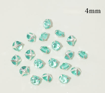 3mm/4mm Reverse Round Zircon