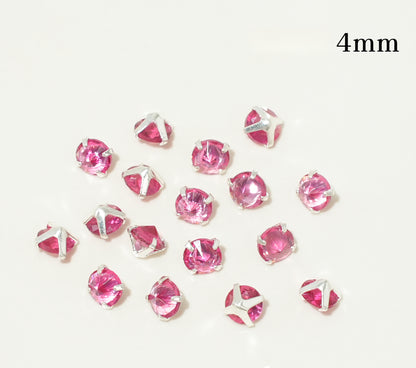 3mm/4mm Reverse Round Zircon