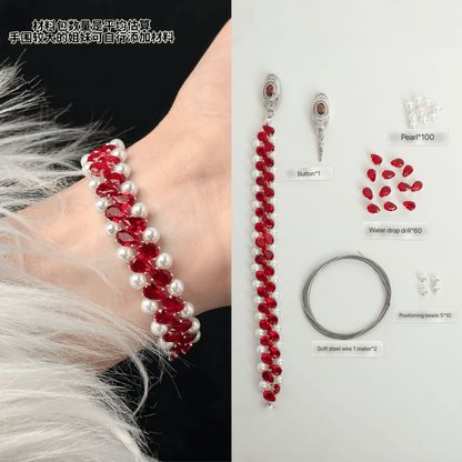 Bracelet Material Kit  Pearl&Zircon