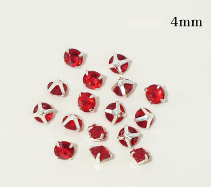 3mm/4mm Reverse Round Zircon