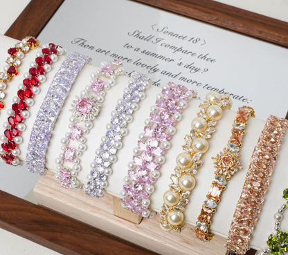 Bracelet Material Kit  Pearl&Zircon