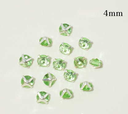 3mm/4mm Reverse Round Zircon