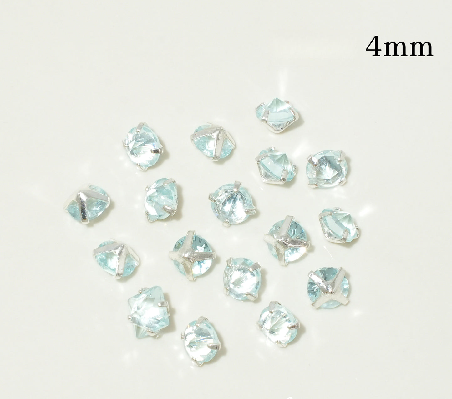 3mm/4mm Reverse Round Zircon
