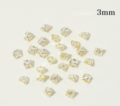 3mm/4mm Reverse Round Zircon