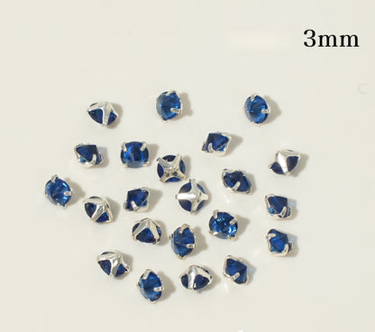 3mm/4mm Reverse Round Zircon
