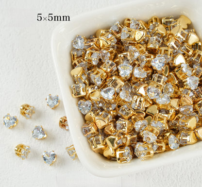 5mm Heart Shape Zircon