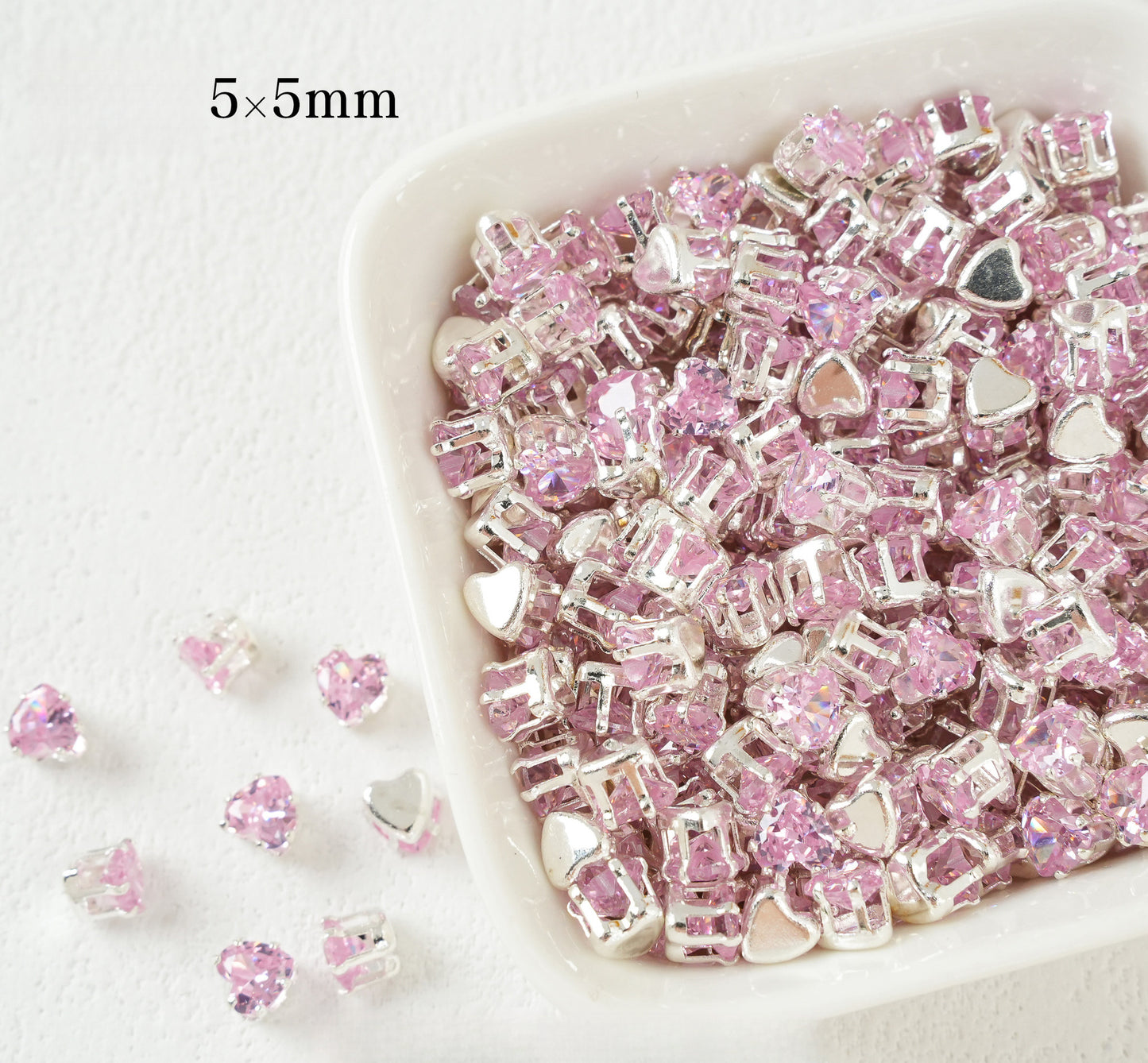 5mm Heart Shape Zircon