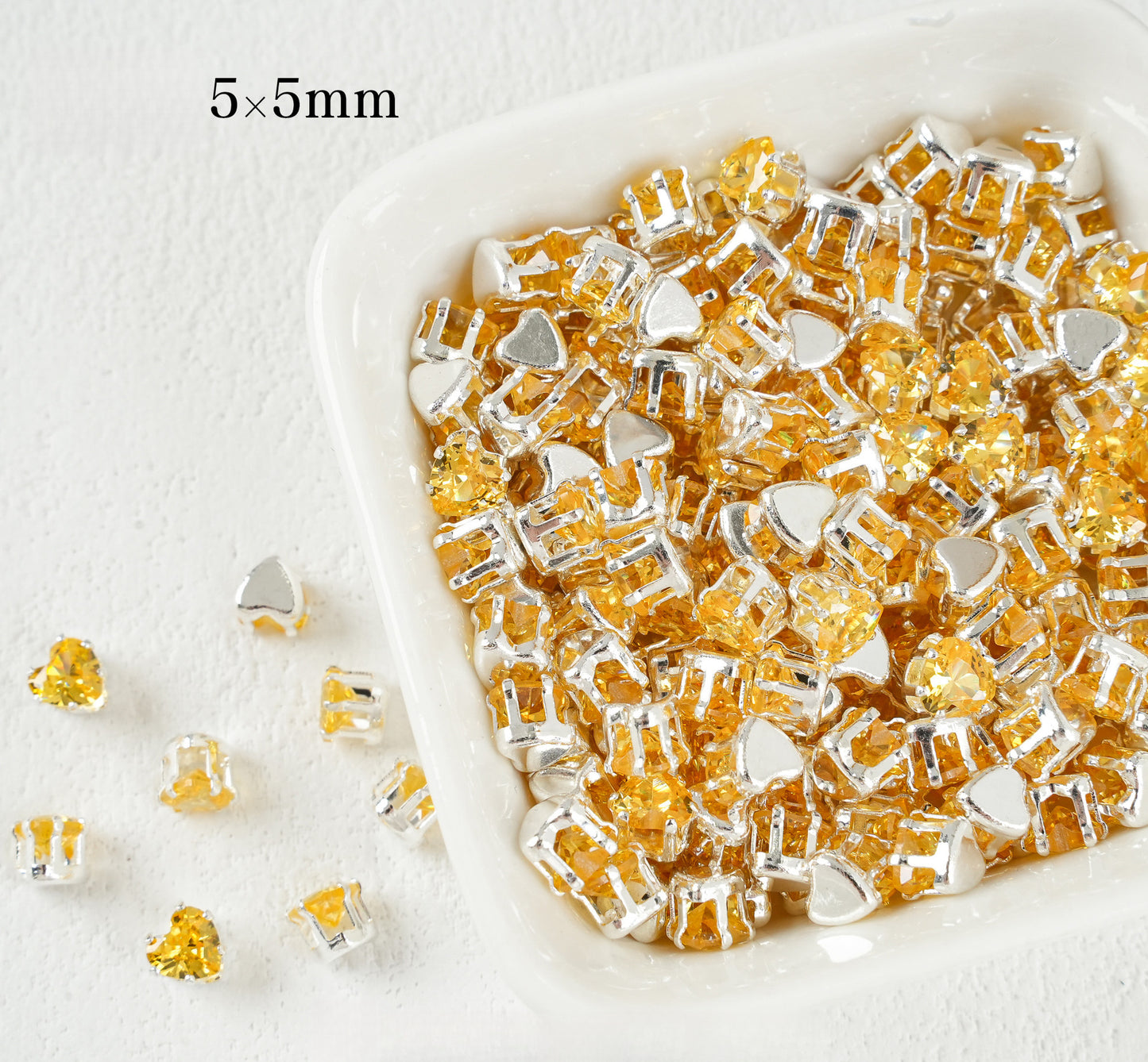 5mm Heart Shape Zircon