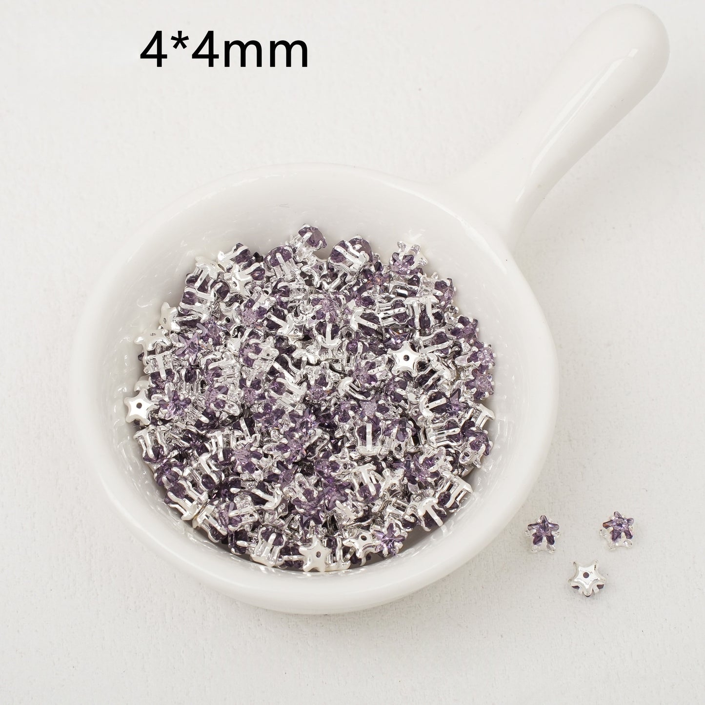 3mm/4mm Star Zircon
