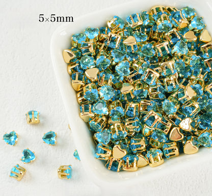 5mm Heart Shape Zircon