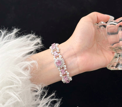 Bracelet Material Kit  Pearl&Zircon