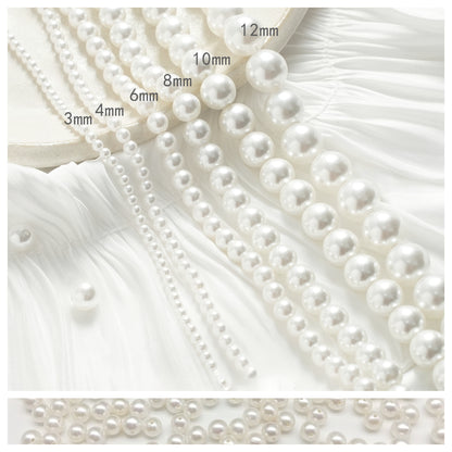 3/4/6/8/10/12mm Pearl