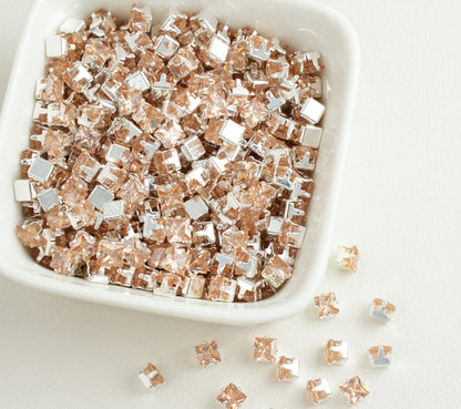 4mm Square Zircon