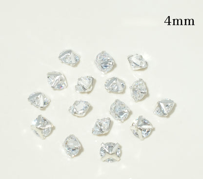 3mm/4mm Reverse Round Zircon