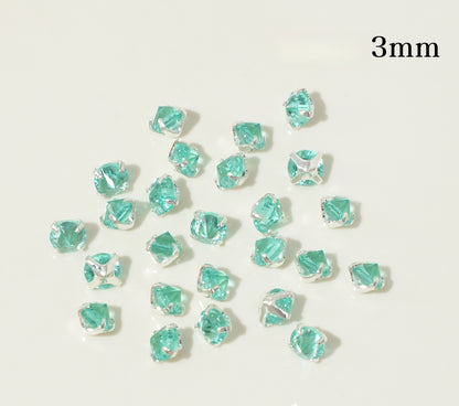 3mm/4mm Reverse Round Zircon