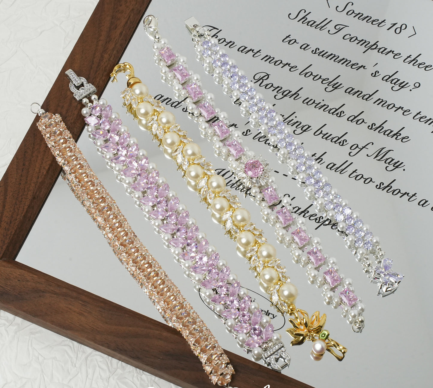 Bracelet Material Kit  Pearl&Zircon