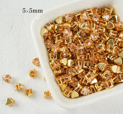 5mm Heart Shape Zircon