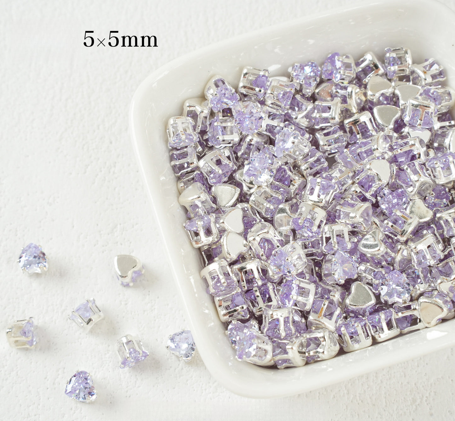 5mm Heart Shape Zircon
