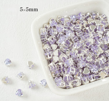 5mm Heart Shape Zircon