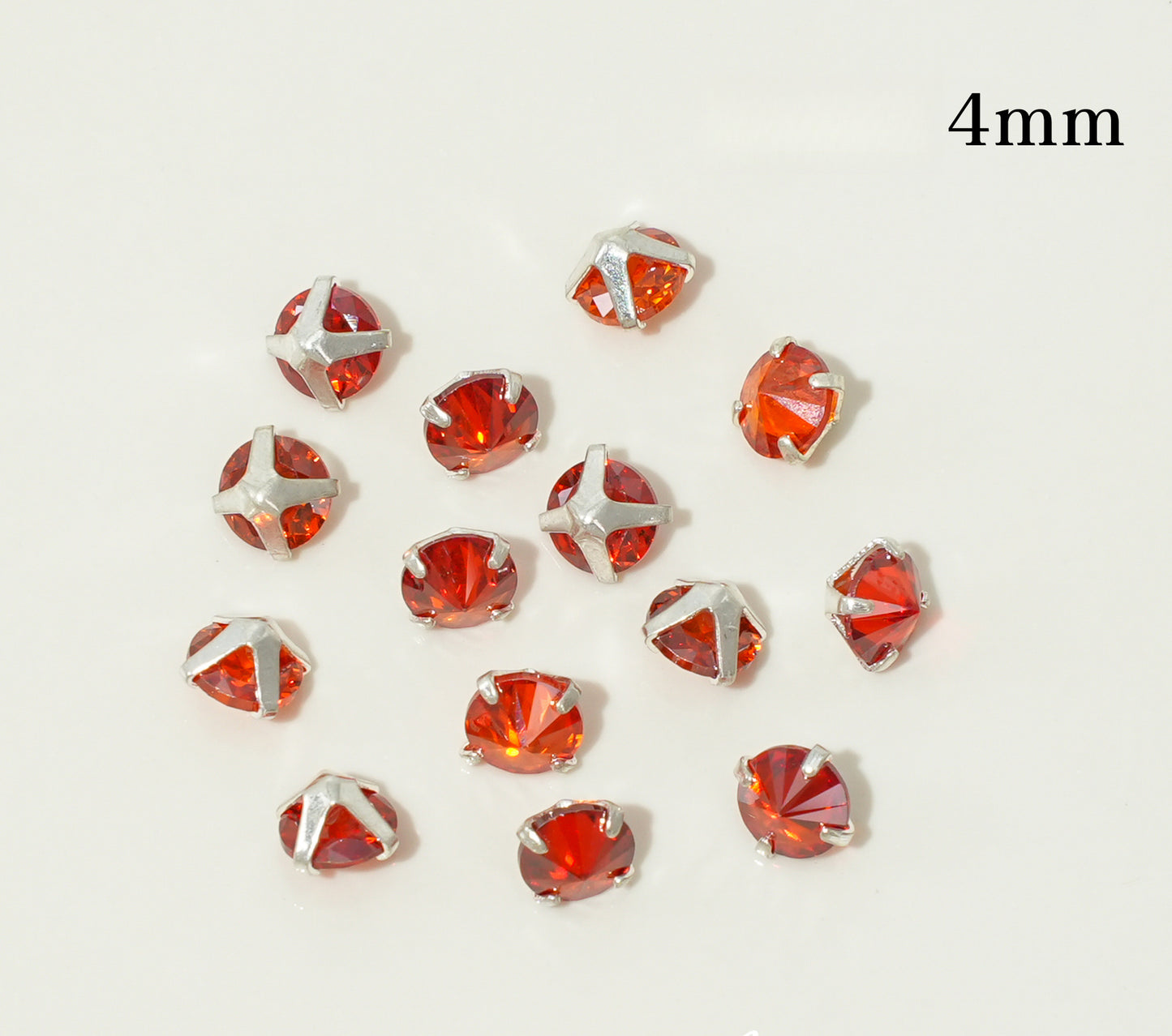 3mm/4mm Reverse Round Zircon