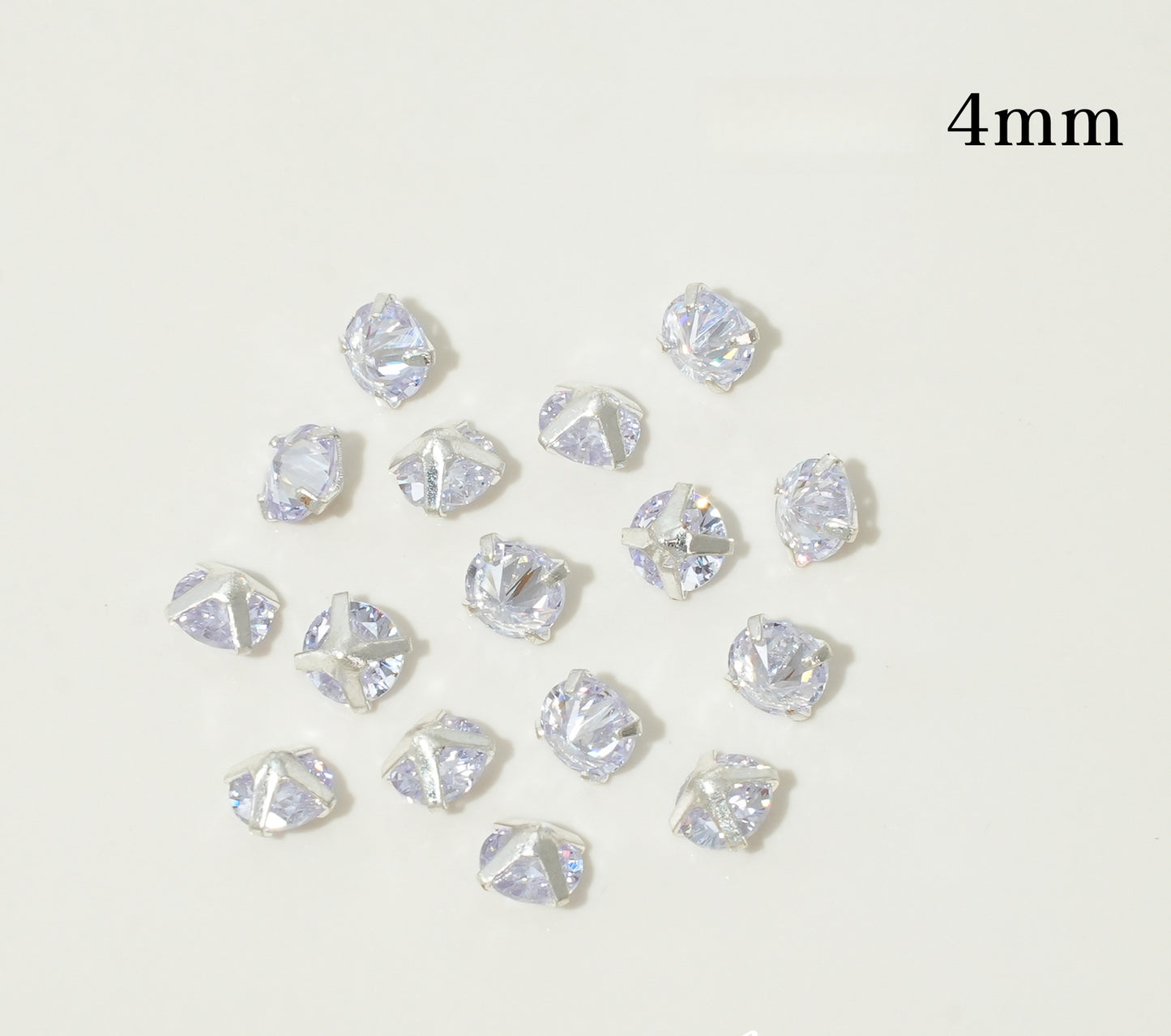 3mm/4mm Reverse Round Zircon
