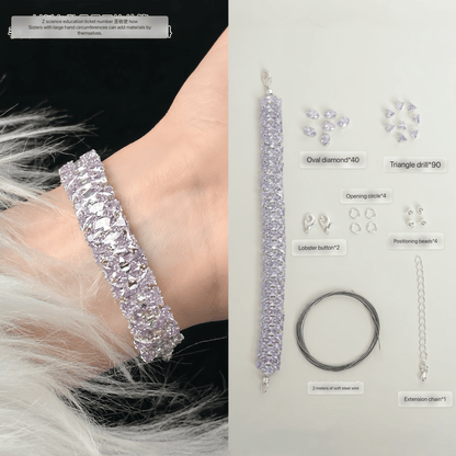 Bracelet Material Kit  Pearl&Zircon