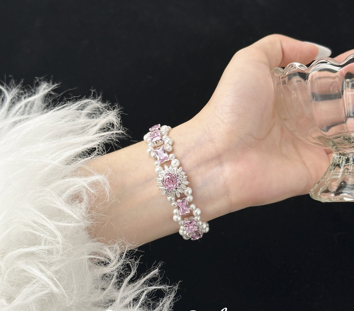 Bracelet Material Kit  Pearl&Zircon
