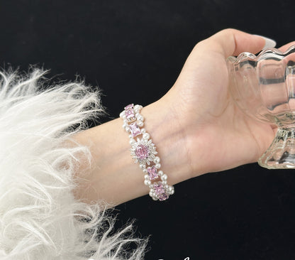 Bracelet Material Kit  Pearl&Zircon