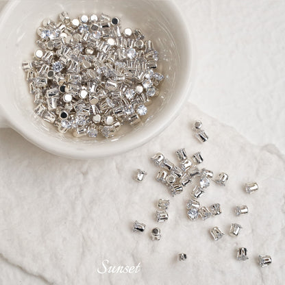 3/4/5mm Round Zircon（Golden bottom）